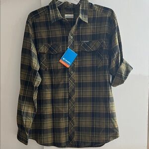 NEW Columbia men’s Omni wick convertible long/short sleeve shirt - Large
